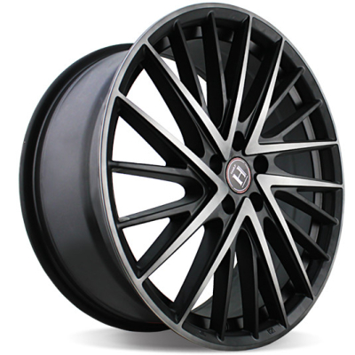 HARP 8.5x20/5x112 ET35 D66.6 Y-697 satin-black-w-machined-face-and-tinted-clear